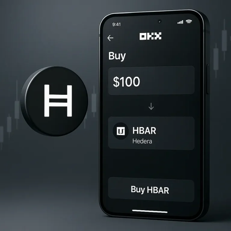 How to buy Hedera(HBAR) Step-by-Step on OKX with smart low-fee strategies