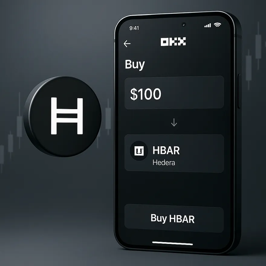 How to buy Hedera(HBAR) Step-by-Step on OKX with smart low-fee strategies