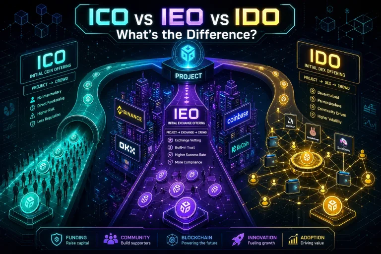 ICO vs IEO vs IDO: What's the Difference? An Essential Breakdown for Crypto Investors