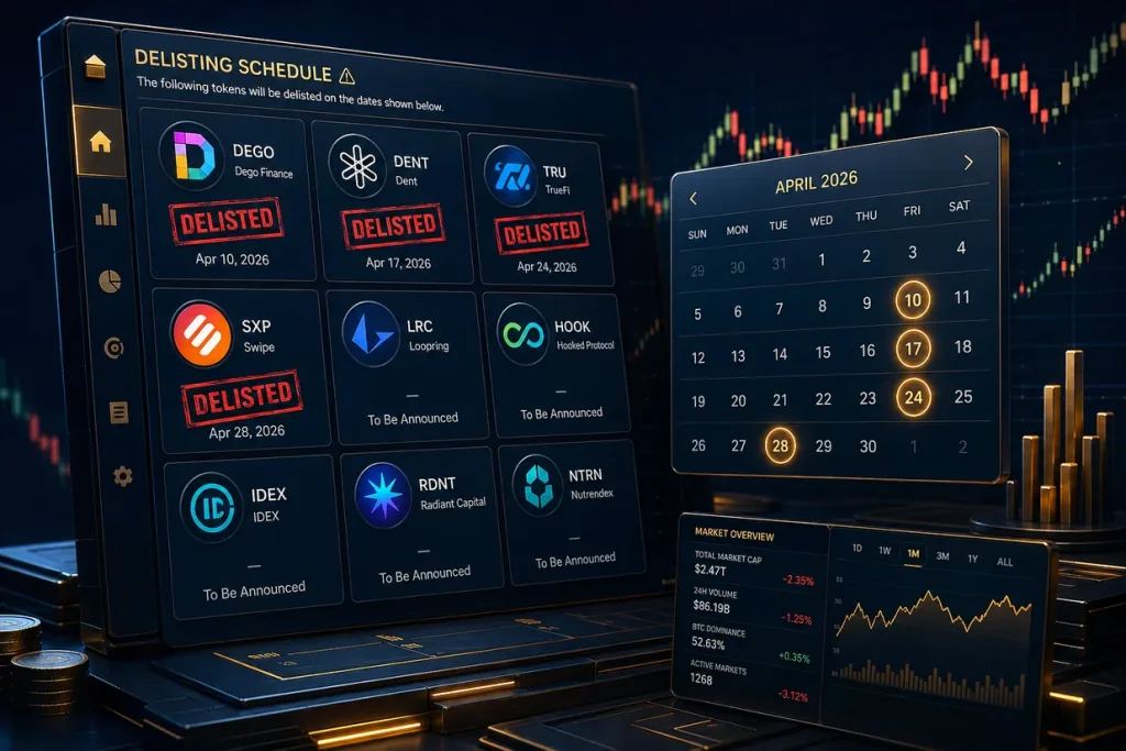 Essential tracker: Binance delisted coins 2026 — dates, pairs, and what to do next