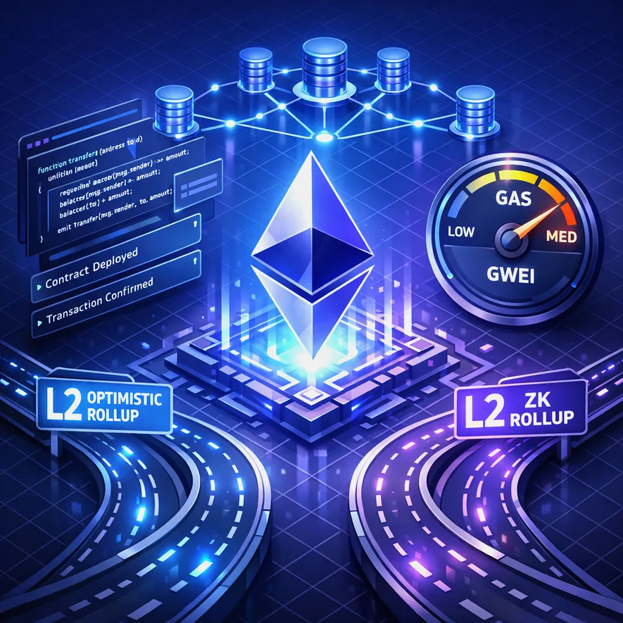 What is Ethereum(ETH) Essential Guide to Smart Contracts, Gas, Staking, and Layer 2