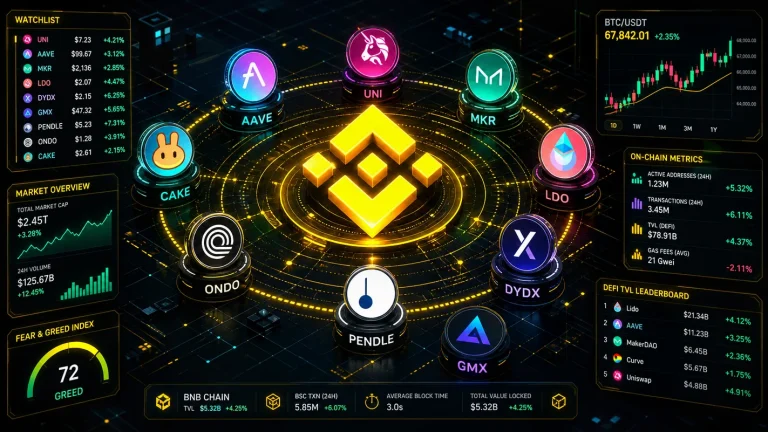Actionable insights for Binance DeFi tokens to watch in 2026